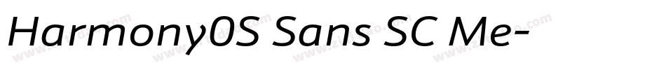 Harmony0S Sans SC Me字体转换